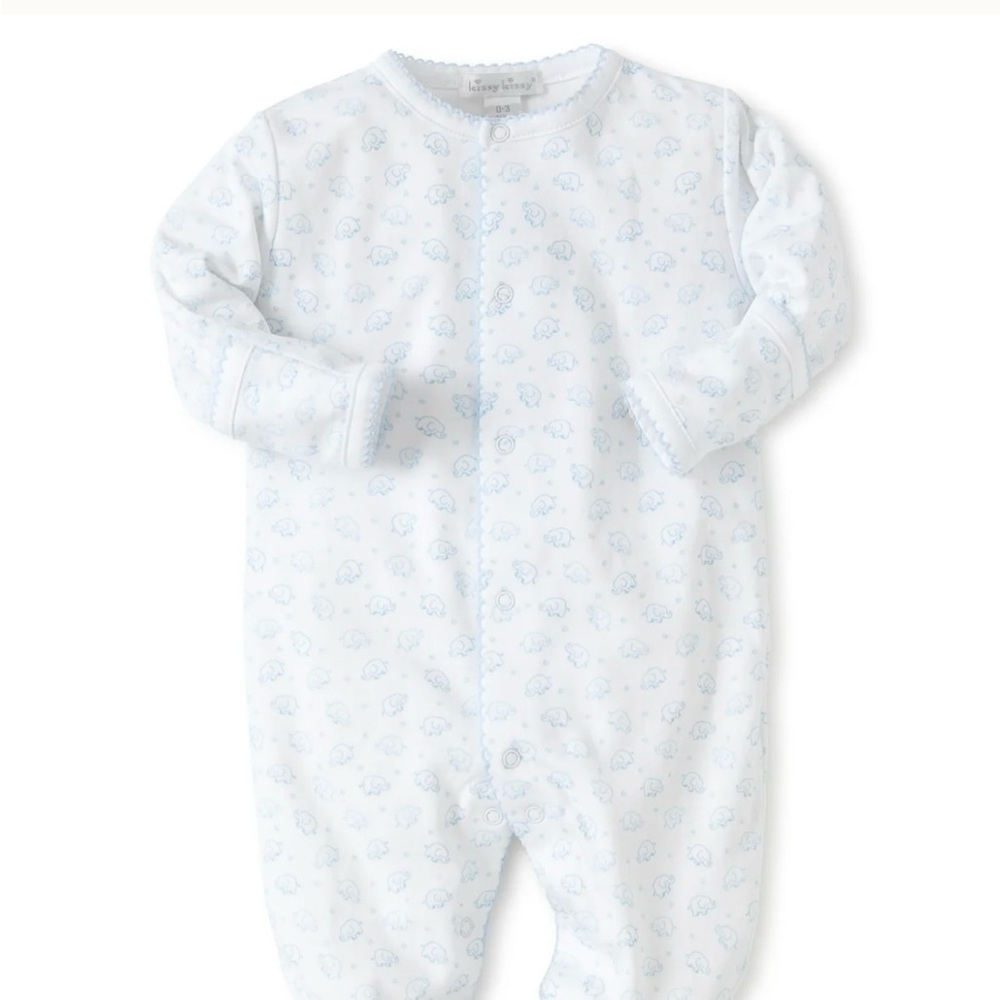 NWOT Kissy Kissy Blue Ele-fun Footie